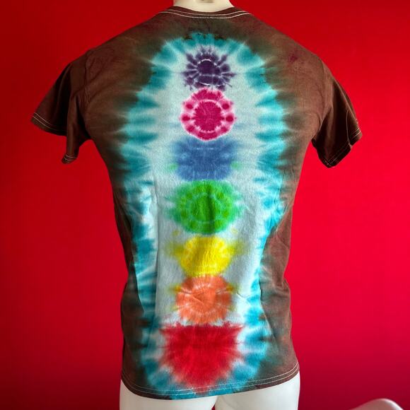 Brand New Tie Dye Rainbow Chakra Trippy Mens T-Shirt - Picture 4 of 7